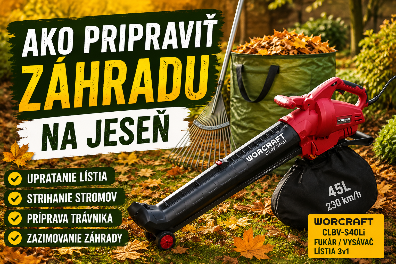 Ako pripraviť záhradu na jeseň: praktický návod krok za krokom