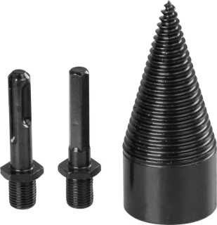 Tŕň Strend Pro, štiepací klin, kužeľ, 42 mm, adaptéry HEX 1/2" a SDS+, na drevo