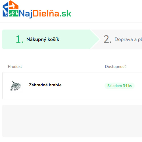produkt sa presunie do košíka